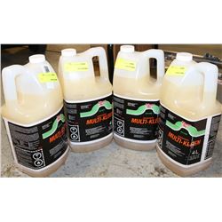 LOT OF 4 KLEEN FLO MULTICLEAN BIODEGRADABLE