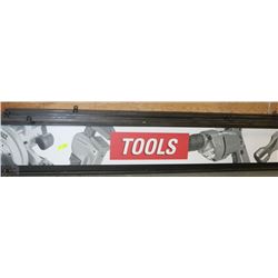 LOT OF 5 METAL RETAIL SIGNS