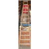 Image 1 : ALLRIGHT 12' WOOD A FRAME PORTABLE STEP LADDER