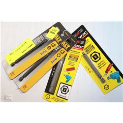 LOT OF 4 ASSORTED LONG DRILL BITS