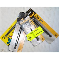 LOT OF 4 ASSORTED LONG DRILL BITS