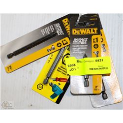 LOT OF 4 ASSORTED LONG DRILL BITS