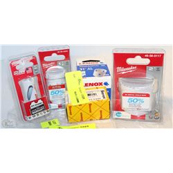 LOT OF ASSORTED HOLE SAW DRILL BITS