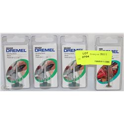 LOT OF 4 ASSORTED DREMEL BITS