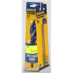 LOT OF 2 IRWIN SPEEDBOR BITS