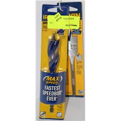 LOT OF 2 IRWIN SPEEDBOR BITS