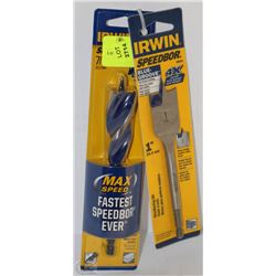 LOT OF 2 IRWIN SPEEDBOR BITS