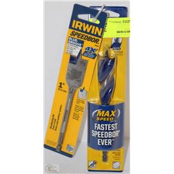 LOT OF 2 IRWIN SPEEDBOR BITS