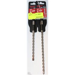 LOT OF 2 MILWAUKEE CONCRETE BITS