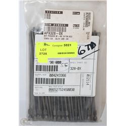 PACK OF LONG FLAT HEAD DRILL BITS