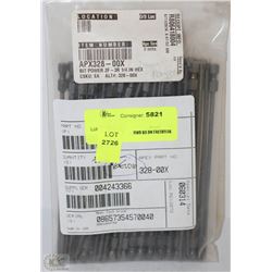 PACK OF LONG FLAT HEAD DRILL BITS