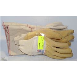 4 PAIRS OF WORK GLOVES