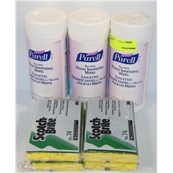 LOT OF 3 PURELL HAND SANITIZING WIPES WITH 4