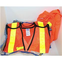 LOT OF 3 HI VIS SAFETY VESTS