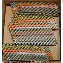 CASE OF 21 DEGREE ROUND HEAD PLASTIC STRIP NAILS