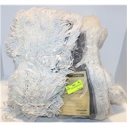 LOT OF 3 WHITE MOP/BROOM HEADS