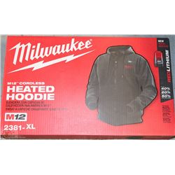 MILWAUKEE CORDLESS HEATED HOODIES - BLK - XL