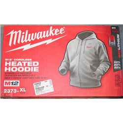 MILWAUKEE CORDLESS HEATED HOODIES - GREY - XL