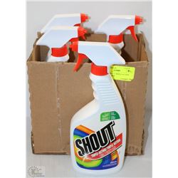 CASE OF SHOUT TRIPLE ACTION STAIN CLEANER