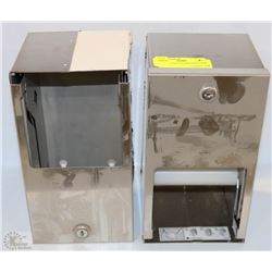 LOT OF 2 TOILET PAPER DISPENSERS