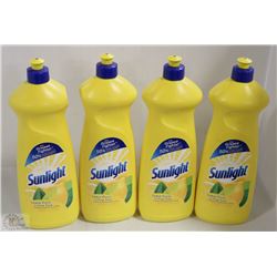 LOT OF 4 SUNLIGHT DISH DETERGENTS