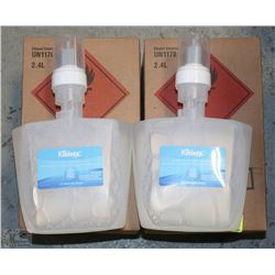 LOT OF 4 KLEENEX MOISUTRIZING FOAM HAND SANITIZER