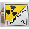 Image 1 : BOX OF RADIOACTIVE TRUCKER SIGNS