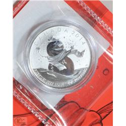 RCM CANADIAN 2014 $20 SNOWMAN.999 SILVER COIN