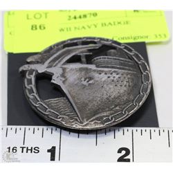 GERMAN WWII NAVY BADGE