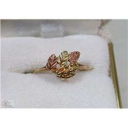 BLACK HILLS GOLD AND SILVER LADIES RING 10KT GOLD