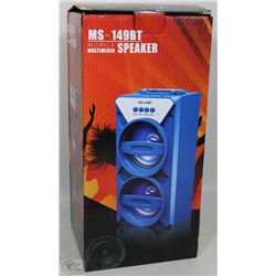 NEW MULTIMEDIA BLUETOOTH SPEAKER WITH DISCO LEDS