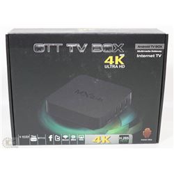 NEW ANDROID 4K ULTRA HD OTT BOX WITH REMOTE