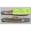 Image 1 : PAIR OF VINTAGE BONE HANDLED IRISH POCKET KNIVES