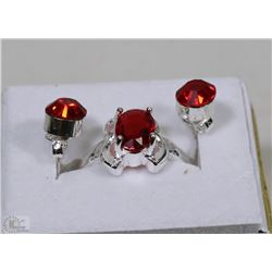 S/S FASHION RING WITH EARRINGS