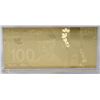 Image 1 : US $100 DOLLAR 24KT GOLD BANK NOTE