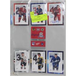 NHL ORIGINAL 6 1942-1967 COLLECTOR CARDS