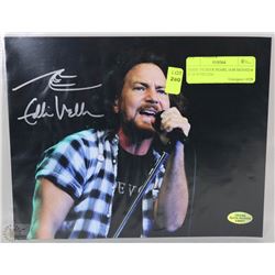 EDDIE VEDDER PEARL JAM SIGNED 8 X 10 WITH COA