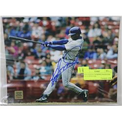 KEN GRIFFEY JR SIGNED MARINERS 8 X 10 WITH COA