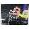Image 1 : BONO U2 SIGNED 8 X 10 PHOTO WITH COA