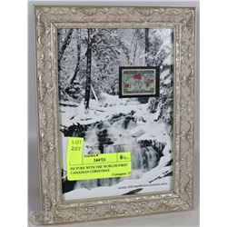 PICTURE WITH THE WORLDS FIRST CANADIAN CHRISTMAS