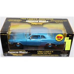 AMERICAN MUSCLE 1:18 SCALE 1966 CHEVY BISCAYNE LE