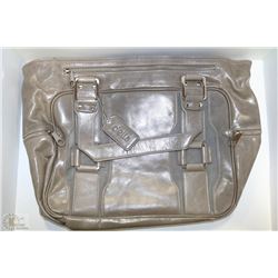 NEW DELLA  LEATHER ALLISON MISTY GREY COLOR PURSE