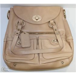 NEW DELLA LEATHER JODI SHOULDER BAG CHAMPAGNE