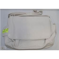 NEW DELLA LEATHER HOLLY SHOULDER BAG WHITE COLOR