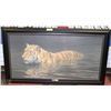 Image 1 : FRAMED SIGNED ROBERT BATEMAN "RIVER FORD - TIGER"