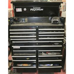 DELUXE MASTERCRAFT MAXIMUM TOOL CHEST ON WHEELS
