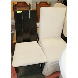 FOUR ASSORTED SIDECHAIRS
