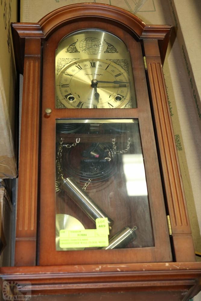 DANIEL DAKOTA MINI GRANDFATHER WALL CLOCK WITH