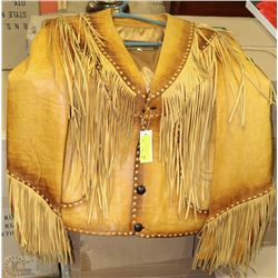 LEATHER RANCH WESTERN MENS LEATHER JACKET SIZE 44