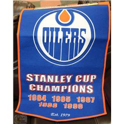 DYNASTY COLLECTION OILERS GENUINE WOOL BLEND DECOR